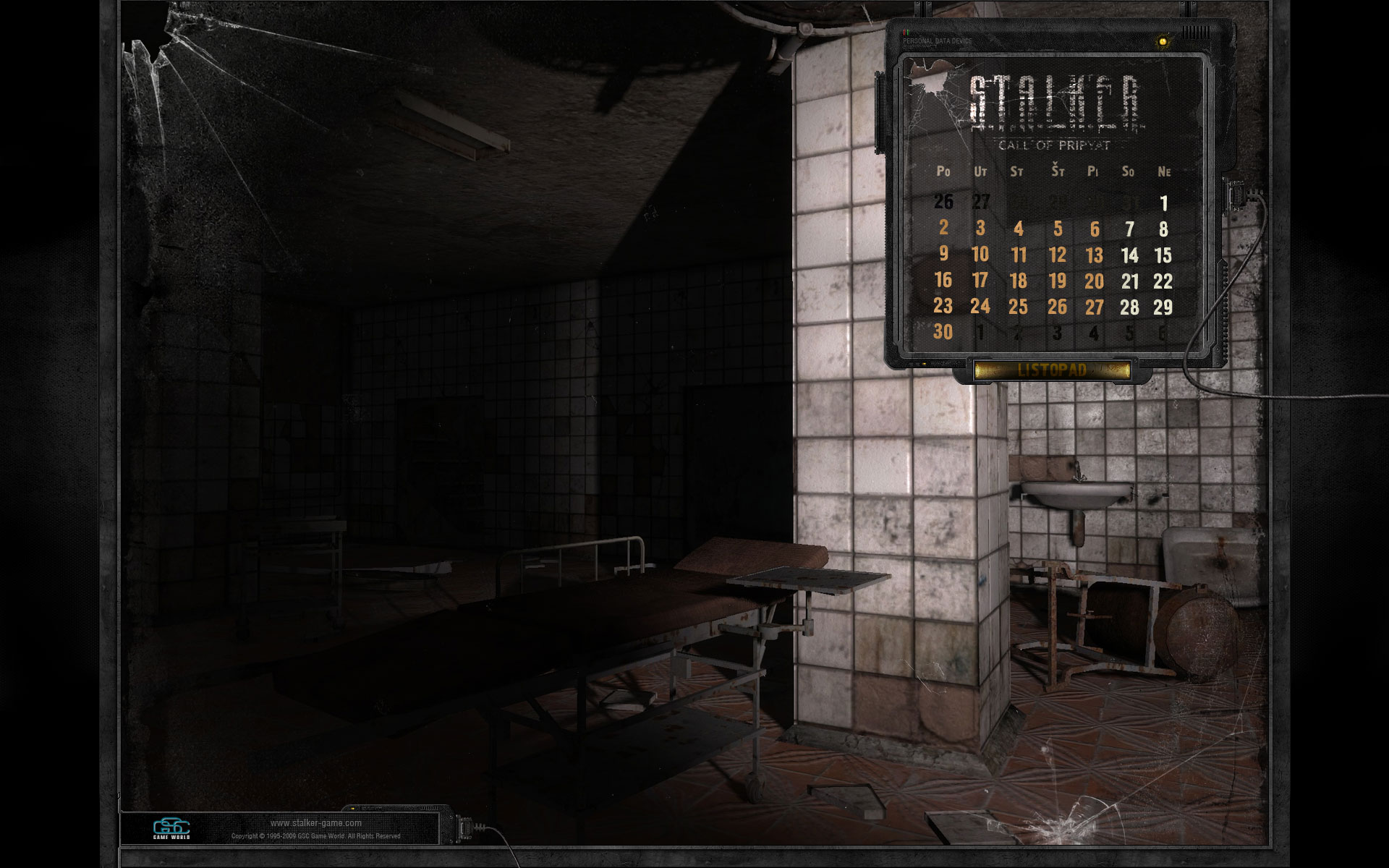 Stalker:Call of Pripyat kalendář